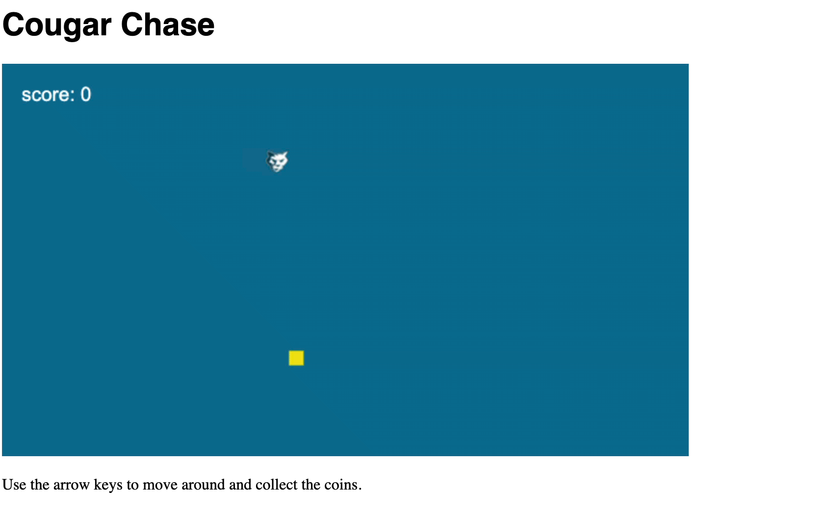 Cougar Chase Game Play